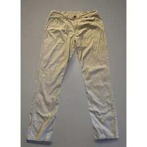Travis Mathew Chino Pants Straight Leg Flat Front Tan Beige Logo Size 32x32 JBHS